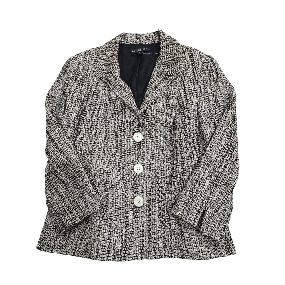 LAFAYETTE 148‎ NEW YORK Women's Tweed Blazer Jacket Size 12